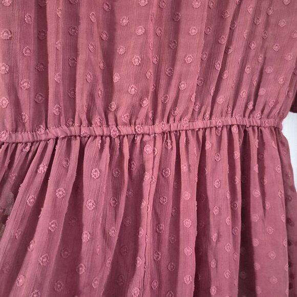 Umgee Swiss Dot Purple Pink Mini Sz M runs Big - Picture 6 of 7